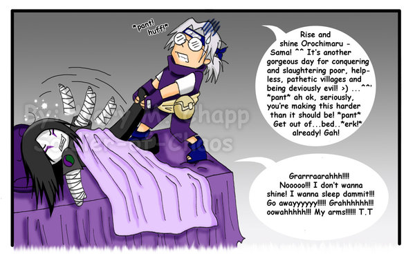 Get out of bed, Orochimaru-sama!